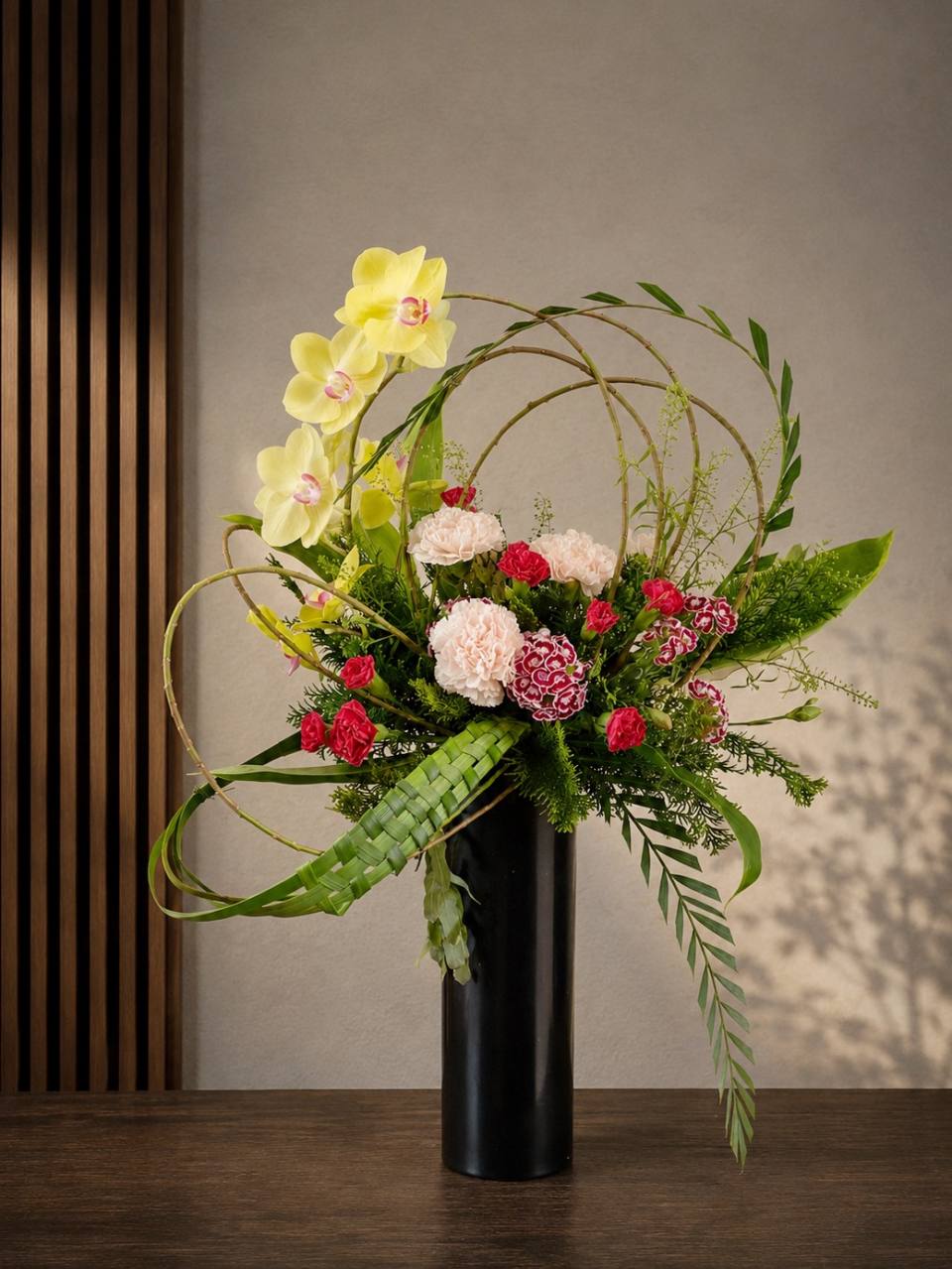 典雅蘭花高架開幕祝賀花藝-實拍圖片