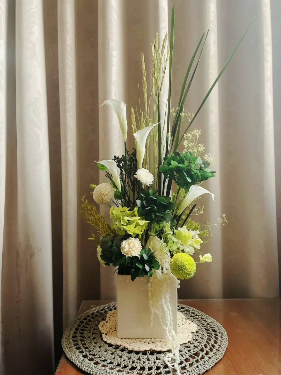 【永生花禮】大尺寸海芋綠植永生花禮/開幕升遷花禮/祝賀花禮