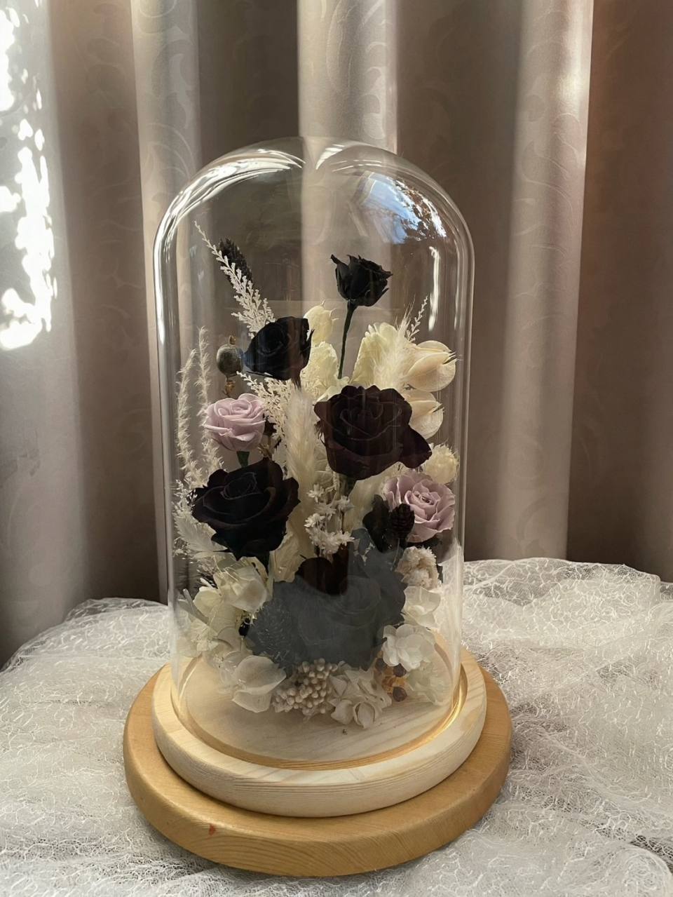 【永生花禮】暗黑浪漫永生花盅/開幕花禮/升遷花禮/祝賀花禮