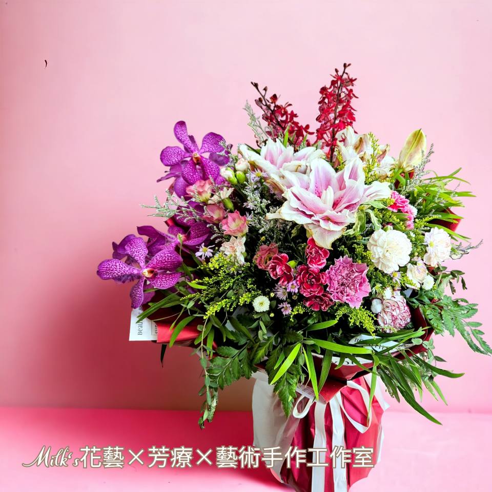 玫瑰百合母親節花束 預購