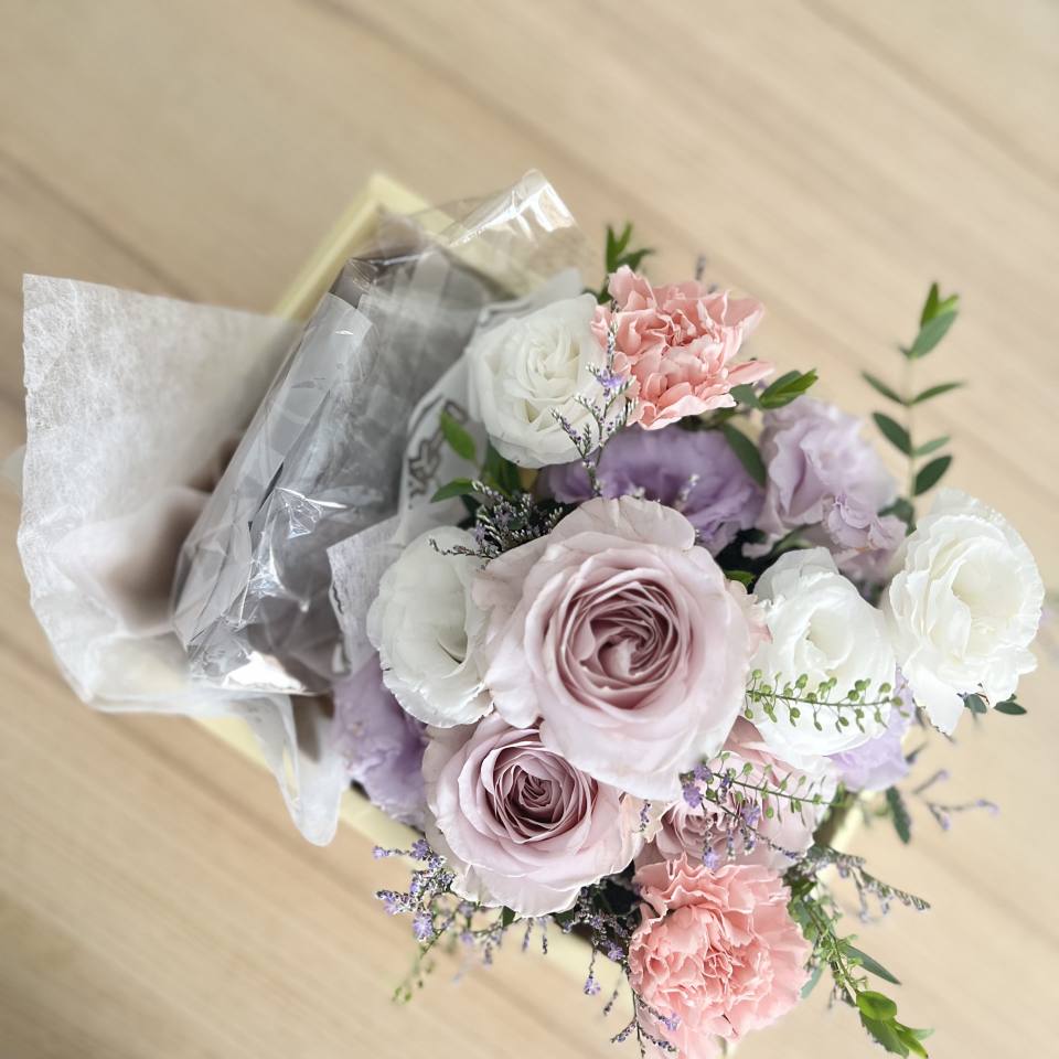 鮮花餅乾禮盒— 粉彩花園-實拍圖片