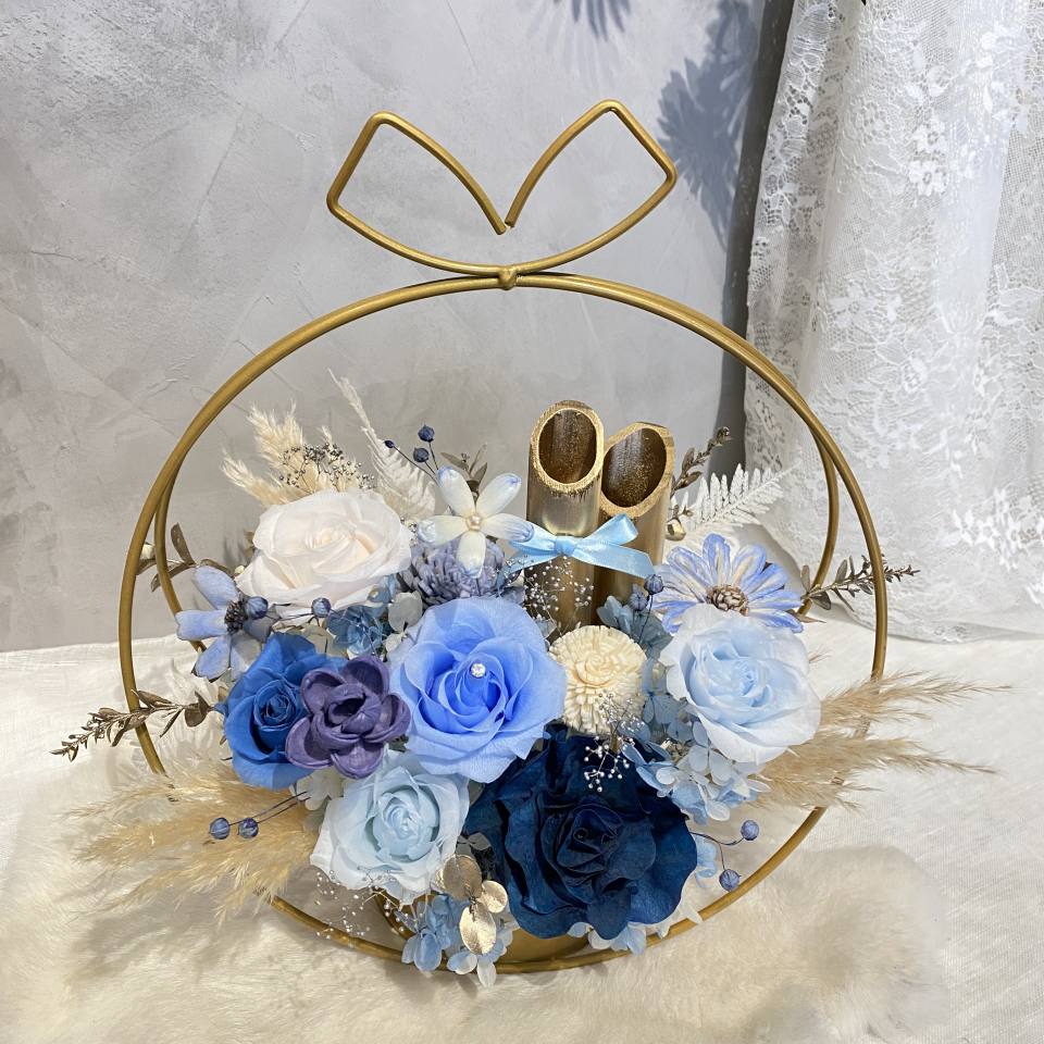 金色晨曦-靜謐藍