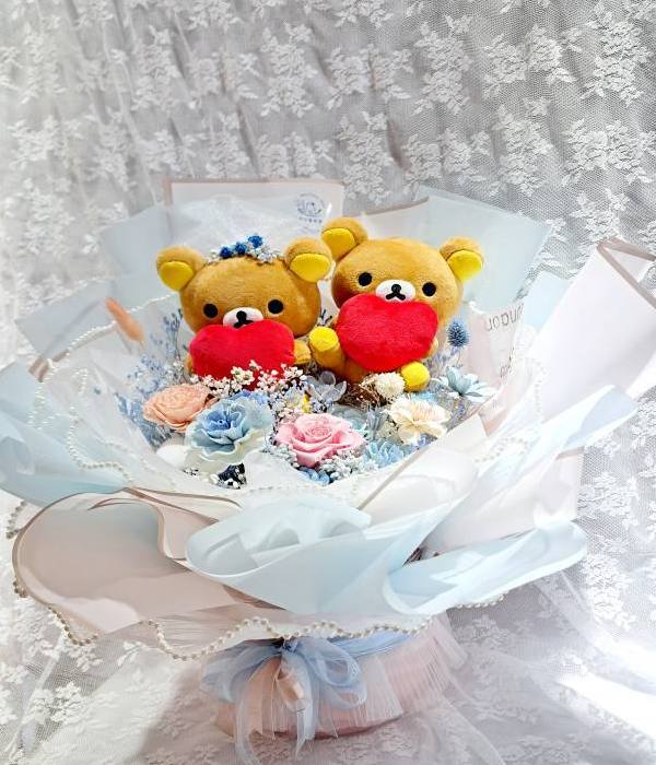 永生花求婚花束