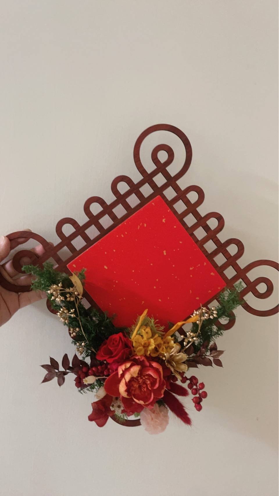 吉祥如意中國風花藝擺飾