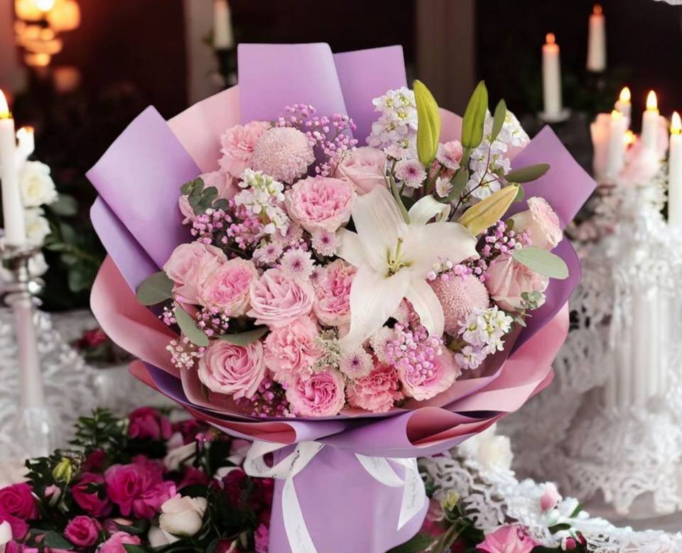 母親節豪華花束(香水百合) 預購