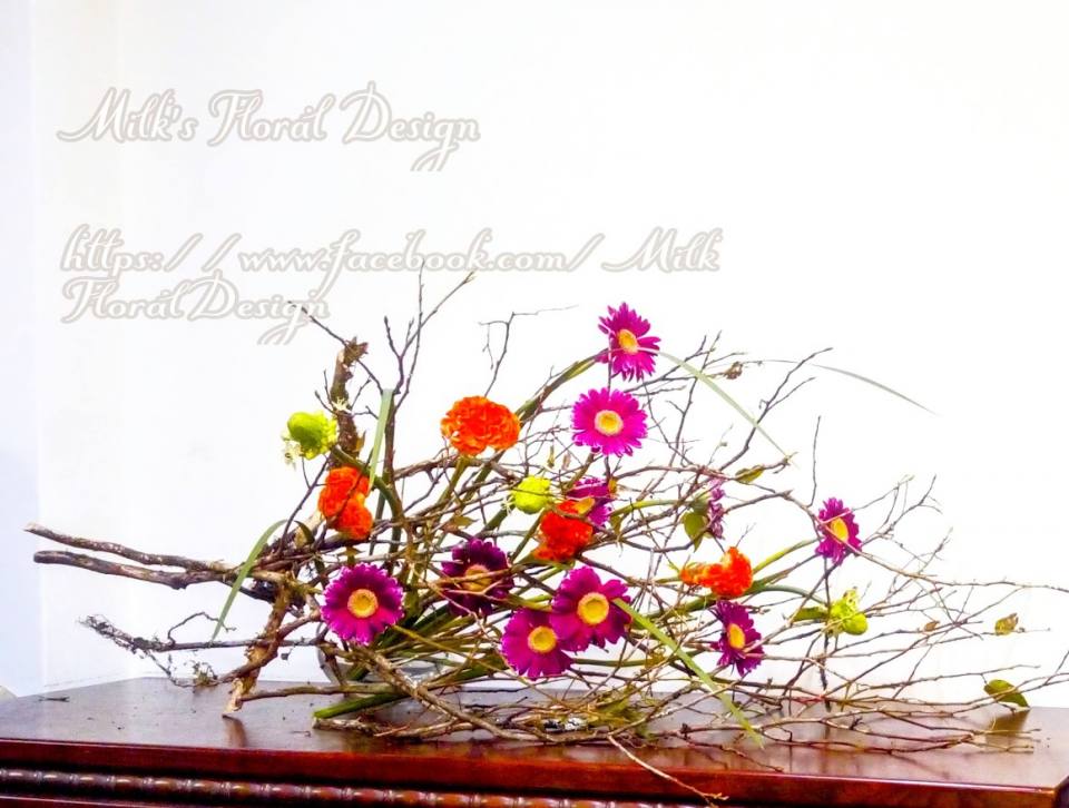 架構花藝，由Milk‘s花藝×芳療×藝術手作工作室花藝師手工設計，適合送禮與居家擺飾