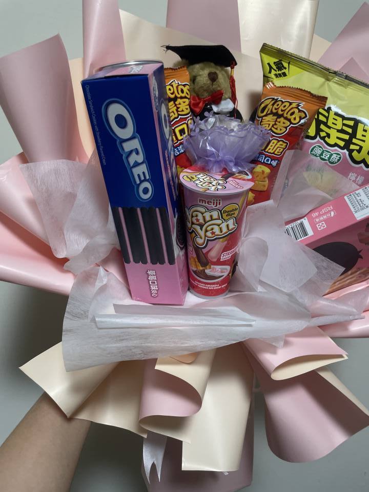 糖果餅乾花束