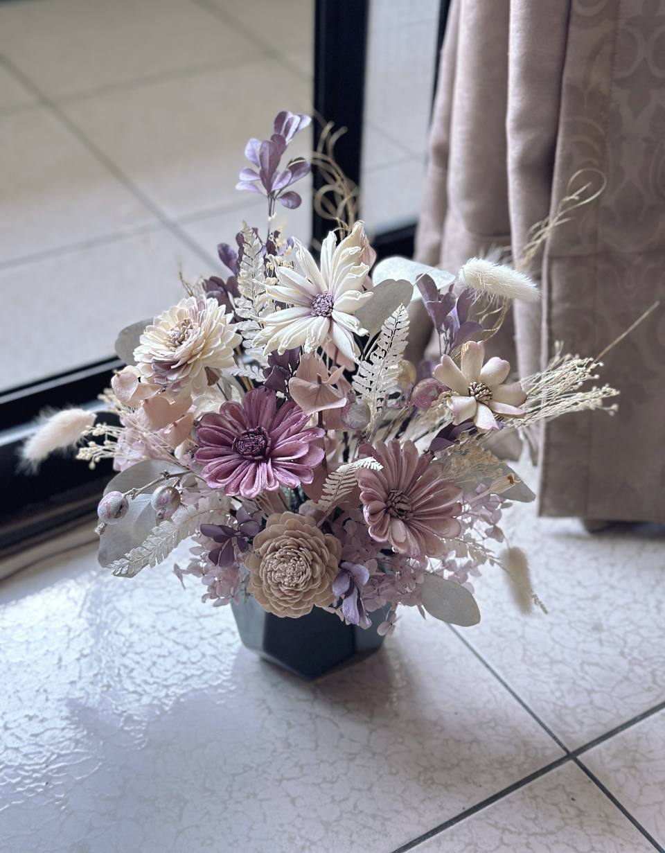 年節送禮 迎春新年永生索拉花花禮 擴香花/開幕花-實拍圖片