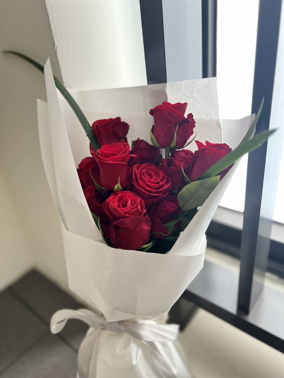情人節熱情紅玫瑰花束-實拍圖片