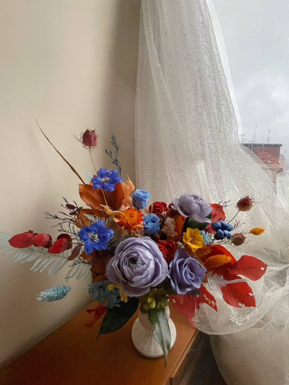 歐式高腳桌花/開幕花禮/升遷花禮/祝賀花禮 永生花